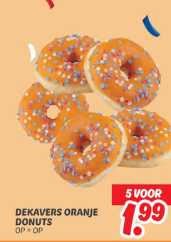  donuts 5 dekavers oranje 1 99 