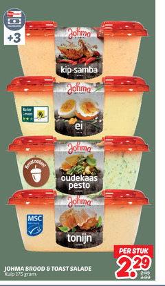  salade 100 monbento 3 johma kip samba beter twente oudekaas pesto tonijn stuk 3.99 brood toast kuip 