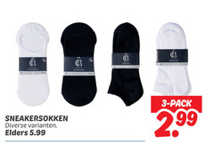  3 3x show sport sneakersokken elders 5.99 sneaker pack 