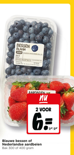 aardbeien blauwe bessen 2 6 7 34 300 400 blauw jumbo gekoeld klasse supermarkten nummer v8 nederland oorsprong verpakt nl nederlandse bak 