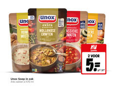  2 5 11 100 romi soep hartige spekjes fijngesneden groenten zak unox rijkgevuld hollandse erwten katenspek rookworst rijk vezels eiwitten klassieke tomaten gesneden courgette paprika gehaktballetjes favoriet pen kip wortel vermicelli zakken ml beter leven 