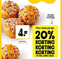  gebak 4 20 klik doosje stuks vers jumbo 