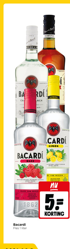  1 5 27 cido cuba spiced bacardi white rum empresa company born mundo lime expert l by natural flavour spirit drink for mixing and raspberry with your favourite lemonade when mixed cola fles liter 
