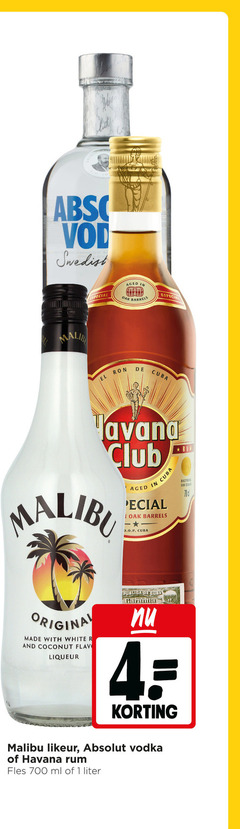  rum likeur 1 4 700 especial aged oak cuba bavaria club maestro original with white r and coconut liqueur malibu absolut vodka havana fles ml liter 