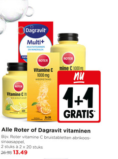  1 2 20 400 1000 roter vitamine weerstand citroensmaak kauwtabletten dagravit multi multivitaminen mineralen mg 2x abrikoos sinaasappelsmaak bruistabletten vitaminen sinaasappel stuks 