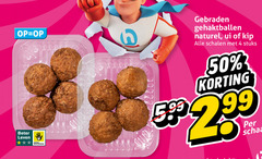  gehaktballen 4 50 beter leven dieren bescherming gebraden naturel ui kip schalen stuks schaal 