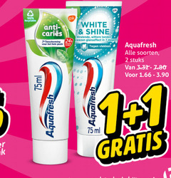  1 2 7 31 100 recyclable bescherming gezin aquafresh 75ml gsk white shine tanden wezen glanseffect dagen vlekken ml soorten stuks 
