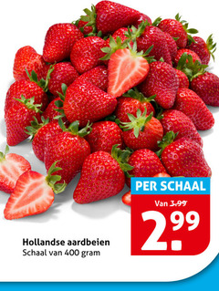  aardbeien 400 hollandse schaal 3.99 