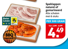  speklapjes 6 500 dieren bescherming bbq favoriet speklappen naturel gemarineerd schalen stuks beter leven 