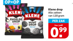  120 engelse drop zacht zoet klene munt mild zakken zak 