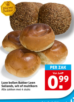  bolletjes 4 warme bakker luxe bollen sallands wit multikorn zakken stuks zak 