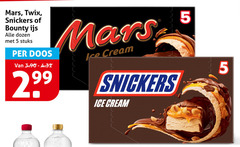  5 mars twix snickers bounty ijs dozen stuks doos ice cream 
