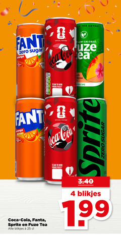  fanta fuze tea sprite coca-cola cola frisdrank ice 4 25 fant zero sugar orange vruchten sap taste fifa official partner extract black calories year scan to win unique prizes recipe less coca natur blikjes 