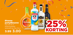  9 14 25 50 ice original smirnoff elpicu crisp cyrus fles 3.99 safari senza cocos 