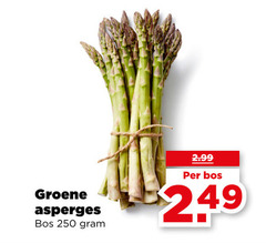  250 groene asperges bos 