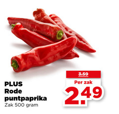  500 rode puntpaprika zak 
