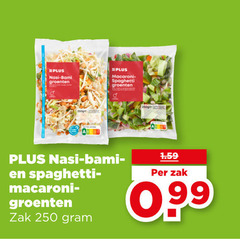  groentenpakket 250 nasi bami groenten macaroni spaghetti zak 