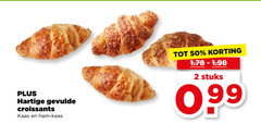 2 50 hartige gevulde croissants kaas ham stuks 