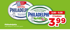  philadelphia roomkaas 2 3 recepten original frisse romige frais bakjes knoflook fijne kruiden finest 3.99 