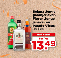  parade bokma floryn jenever vieux 1 jonge graanjenever fles liter jong 