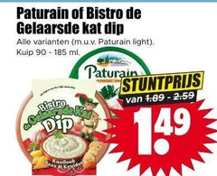  90 paturain bistro gelaarsde kat dip light kuip ml be knoflook kruid 