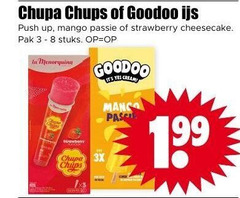  3 8 chupa chups ijs push up mango passie strawberry cheesecake pak stuks menorquina 3x chips yes cream 