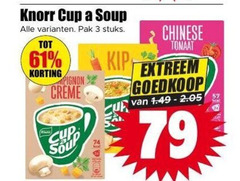  cup a soup knorr soep 3 pak stuks creme kip chinese tomaat extreem 