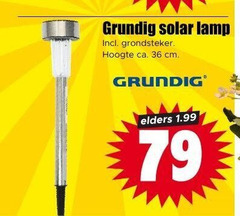  solarlamp 36 grundig solar lamp grondsteker hoogte ca. cm elders 