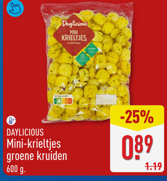  krieltjes 600 mini groene kruiden min nutri score 