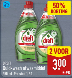  dreft afwasmiddel 2 50 300 350 krachtiger new 3x efficace platinum quickwash ml stuk 