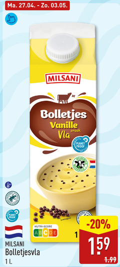 milsani vla 1 bolletjes vanille people to nature planet proof nutri score bolletjesvla l serveersuggestie 