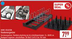  home creation flexibele plaatsing ca. cm kookgerei organizer uitschuifbaar stuk super deal 