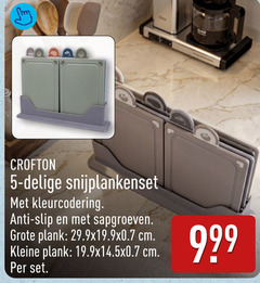  snijplank 5 snijplankenset kleurcodering anti slip plank cm kleine 