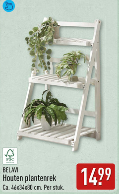  plantenetagere fsc www.fsc.org belavi houten plantenrek ca. cm stuk 