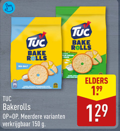  zoutjes 150 sea salt tuc rolls gout flavour cream onion krokante ovengebakken chips finest four oven meerdere elders 