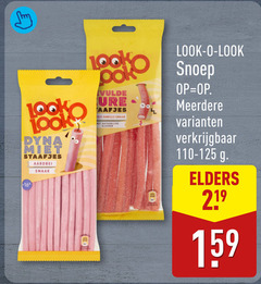  look-o-look snoep 1 16 staafjes aardbei vanille natuurlijke kleuren meerdere 110-125 elders 