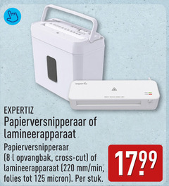  papiervernietiger lamineermachine 8 papierversnipperaar lamineerapparaat l opvangbak cross mm min folies micron stuk 