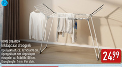  droogrek 16 home creation inklapbaar opengeklapt ca. cm uitgeklapte vleugels drooglengte stuk 