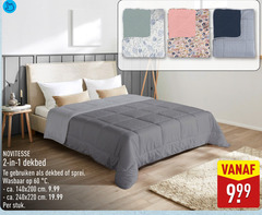  dekbed 1 2 60 novitesse gebruiken sprei wasbaar ca. cm stuk 