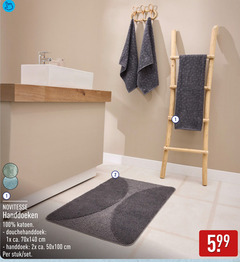  handdoek 1 2 100 novitesse handdoeken katoen douchehanddoek 1x ca. cm 2x stuk 