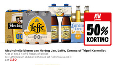  leffe hertog jan corona karmeliet alcoholvrij bier 2 3 4 6 30 50 100 anno fa meesterbrouwer alcohol 00 blonde belge belgisch abdijbier tout le avec des nuances vanille clou blond to kruidnagel tripel sans 0.0 grains alcoholvrije bieren krat blikjes 