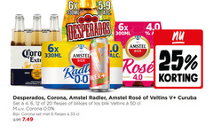  desperados corona amstel radler bier speciaalbieren 4 6 12 20 25 33 50 100 1870 with water natura 6x core 330ml la since cerveza brewed under day radi 0.0 beer 300ml rose rosee blikjes blik 