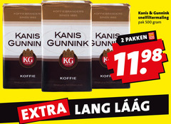  kanis en gunnink koffie 2 10 500 1885 koffiebranders snelfiltermaling pak pakken lang 