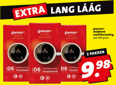  gwoon koffie 2 500 sterkte lang vers roodmerk snelfiltermaling pak 06 snelfilter rood pakken 