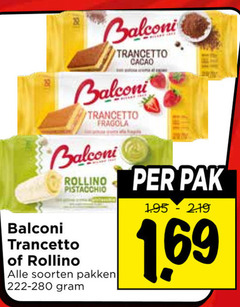  balconi koeken trancetto cacao fragola rollino soorten pakken pak 