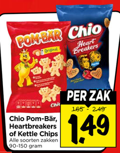  kettle chio chips zoutjes pom bar original heart breakers bear heartbreakers soorten zakken zak 