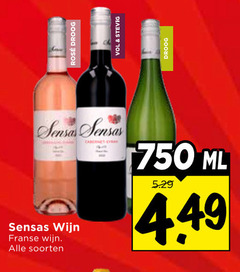  sensas witte wijn rode rose 750 rosee droog stevig franse soorten cabernet ml 