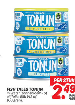  tonijn in blik 160 skipjack fish fa gecertificeerd visserij tale zonnebloemolie water fair trade certified olijfolie stuk 