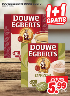  douwe egberts dolce gusto capsules 1 2 16 doos stuks koffiebranders meester maitres 16x anno 8x cappuccino 5.99 
