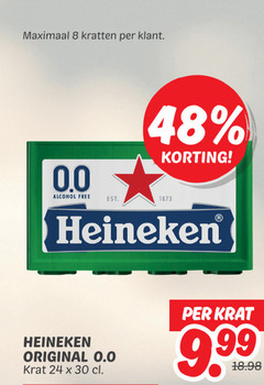  heineken 0.0 krat bier 8 24 30 48 maximaal kratten alcohol free original 